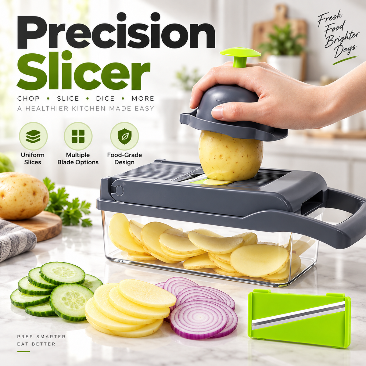 17-in-1 Vegetable Chopper – Multi-Function Slicer, Dicer, Grater & Cutter