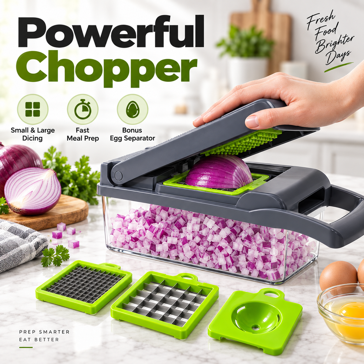 17-in-1 Vegetable Chopper – Multi-Function Slicer, Dicer, Grater & Cutter