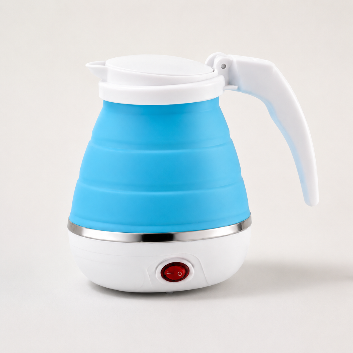 Fast Water Boiling 600 ml Portable Kettle Travel Kettle Foods Boils Quickly Silicone Small Collapsible Foldable Electric Sports Bottle  (Random Color)