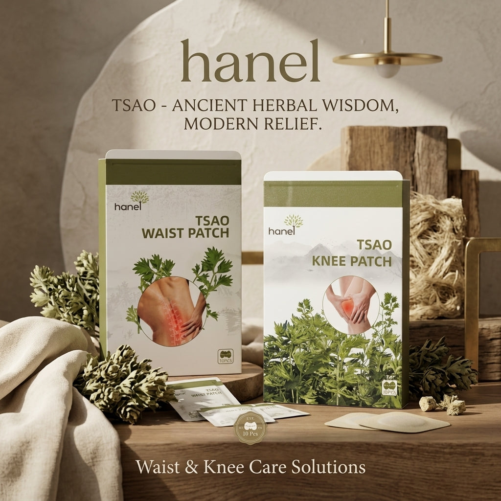Herbal Comfort Patches – 10-Piece Botanical Wellness Patches for Waist & Knee Care