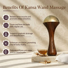 Kansa Bronze Massage Wand – Ayurvedic Face, Body & Foot Massager for Relaxation & Daily Wellness