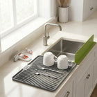 4-in-1 Kitchen & Cleaning Essentials Combo – Sink Mat, Splash Guard, Mini Mop & Faucet Cleaning Tools