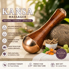 Kansa Bronze Massage Wand – Ayurvedic Face, Body & Foot Massager for Relaxation & Daily Wellness