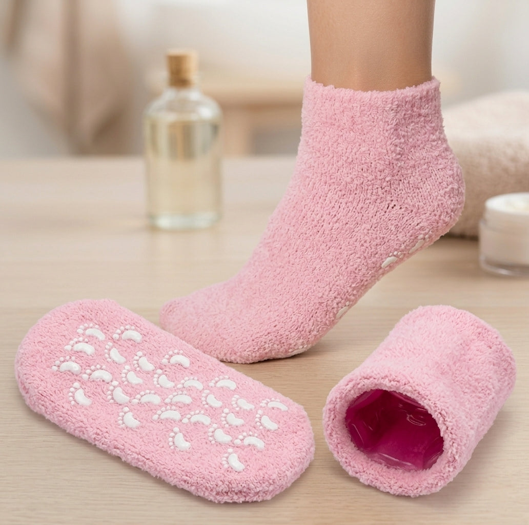 🌸Moisturizing Spa Gel Socks – Intensive Foot Care & Hydration Socks for Soft, Smooth Feet(Random Colors)
