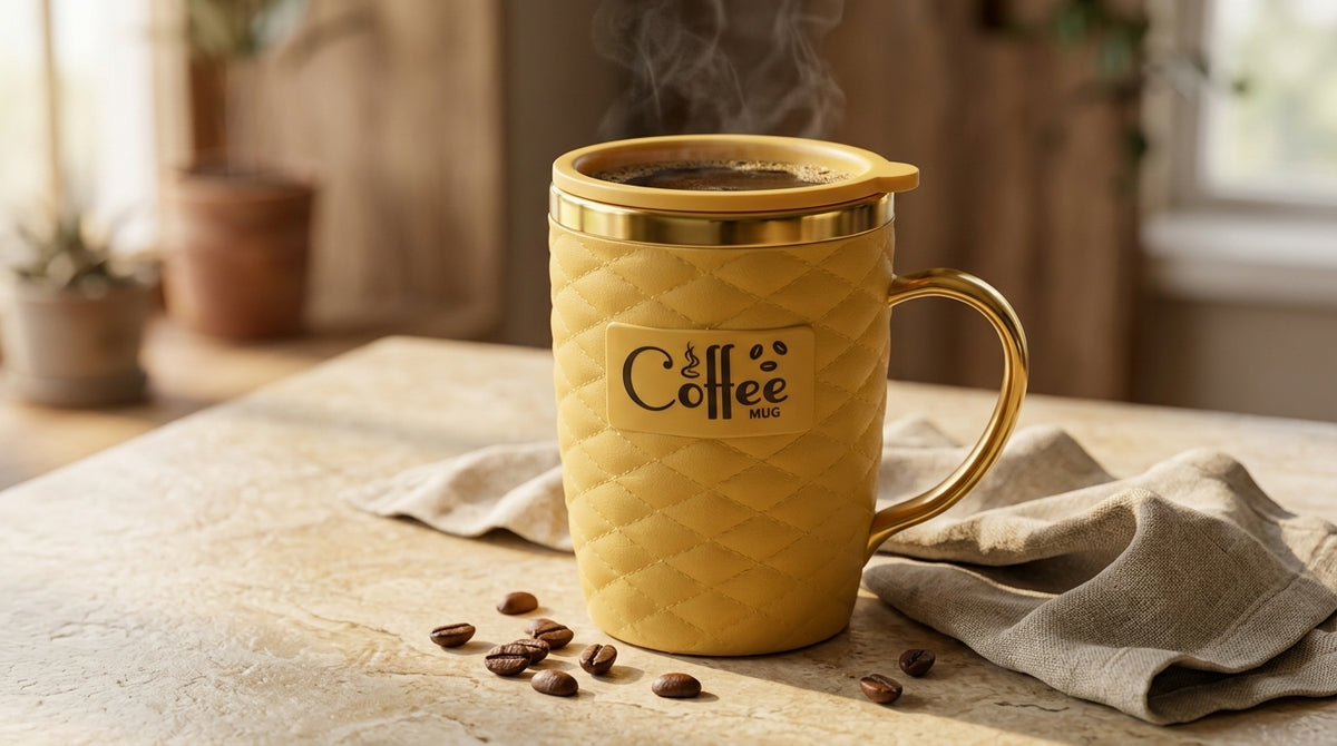Eco Sip Stainless Steel Coffee Mug 400ml – Insulated Travel Cup for Hot & Cold Drinks