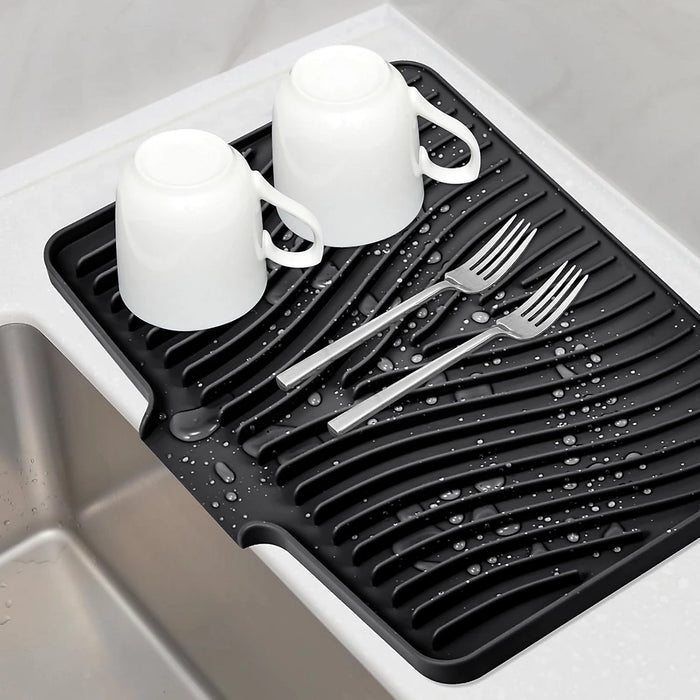 Silicone Sink Drain Mat – 14×10 Inch Anti-Slip Kitchen Sink Protector